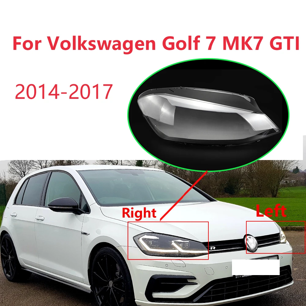 

Для Volkswagen Golf 7 MK7 GTI 2014-2017 автомобильная фара, крышка объектива, автомобильные аксессуары, крышка фары, абажур, 1 шт./1 пара, оригинал