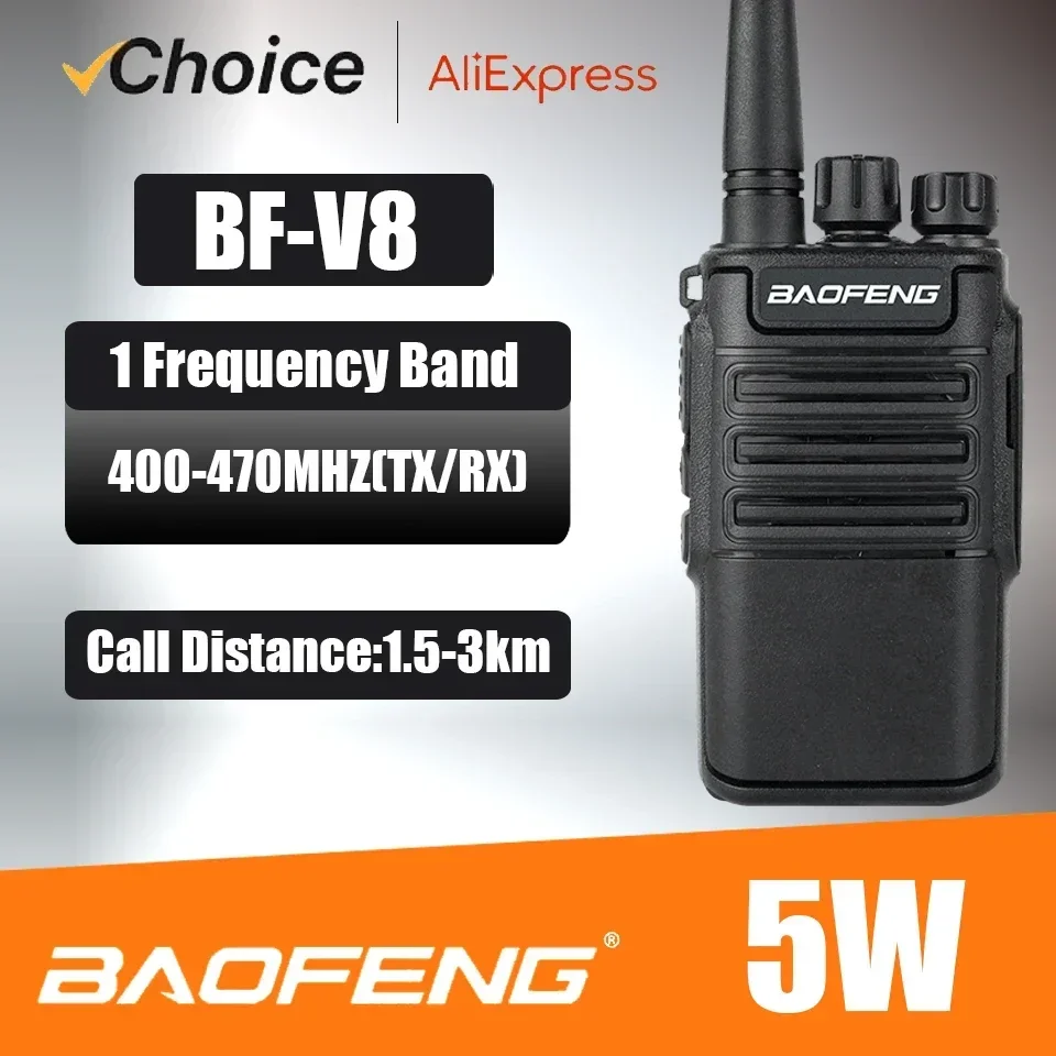 Baofeng 2PCS BF-V8 Walkie Talkie Range Mini Two Way Radios Type-C Charger Camping For Kids Birthday Gift Child Toys