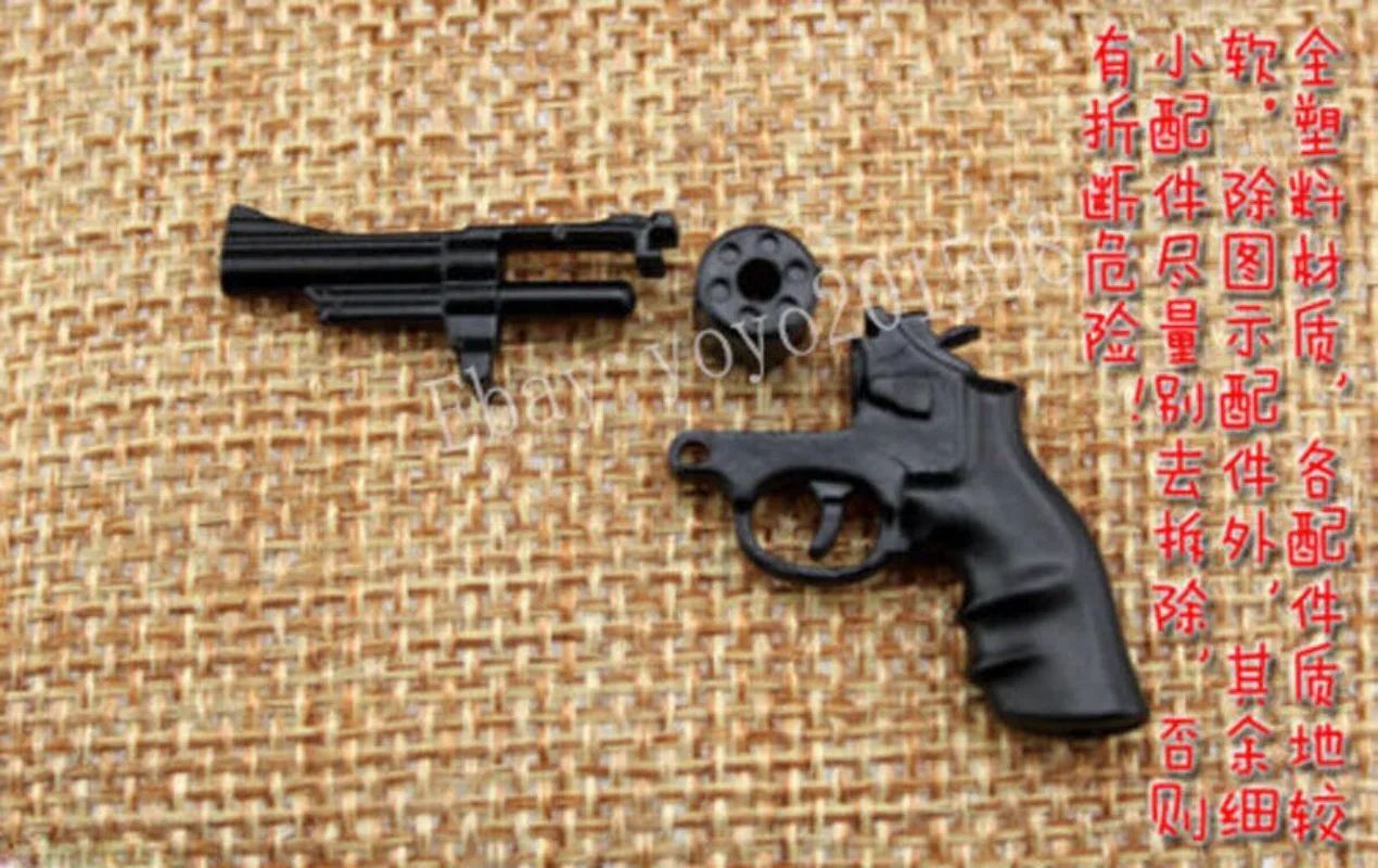 1/6 Scale Black Revolver Model for 12\
