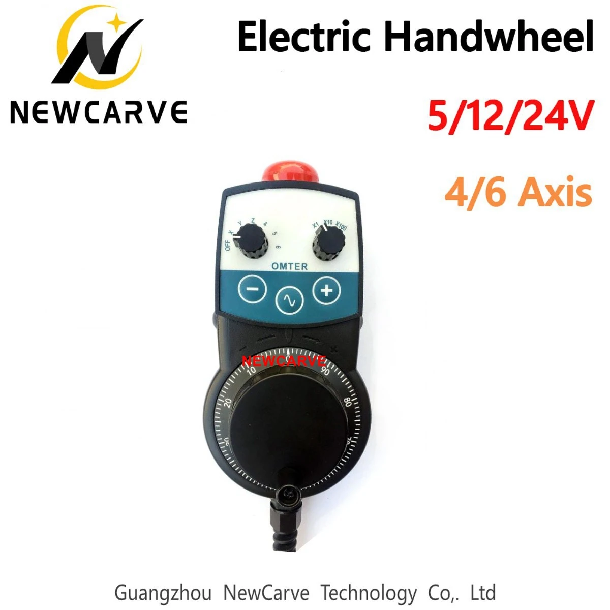 

Universal 4 6 Axis Handwheel MPG Pendant Handwheel Manual Pulse Generator 5V 12V 24V For CNC Router Machine NEWCARVE