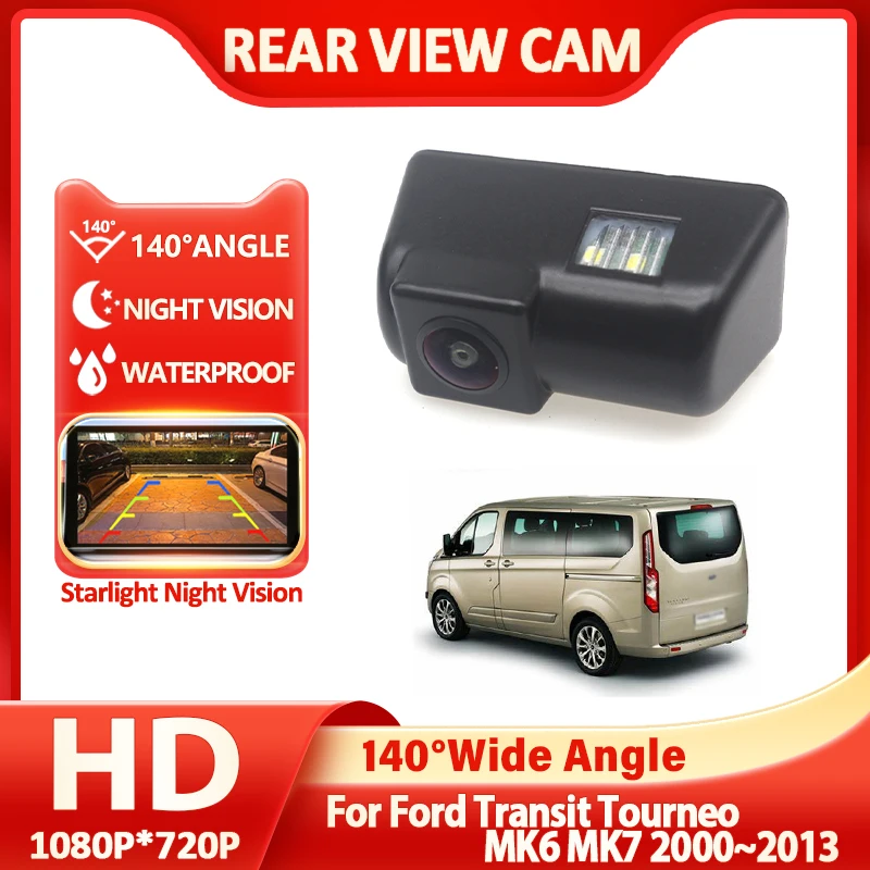 CCD Car Reversing Rear View License Plate Camera For Ford Transit Tourneo MK6 MK7 2000~2013 Auto Parking System Back Up Camera