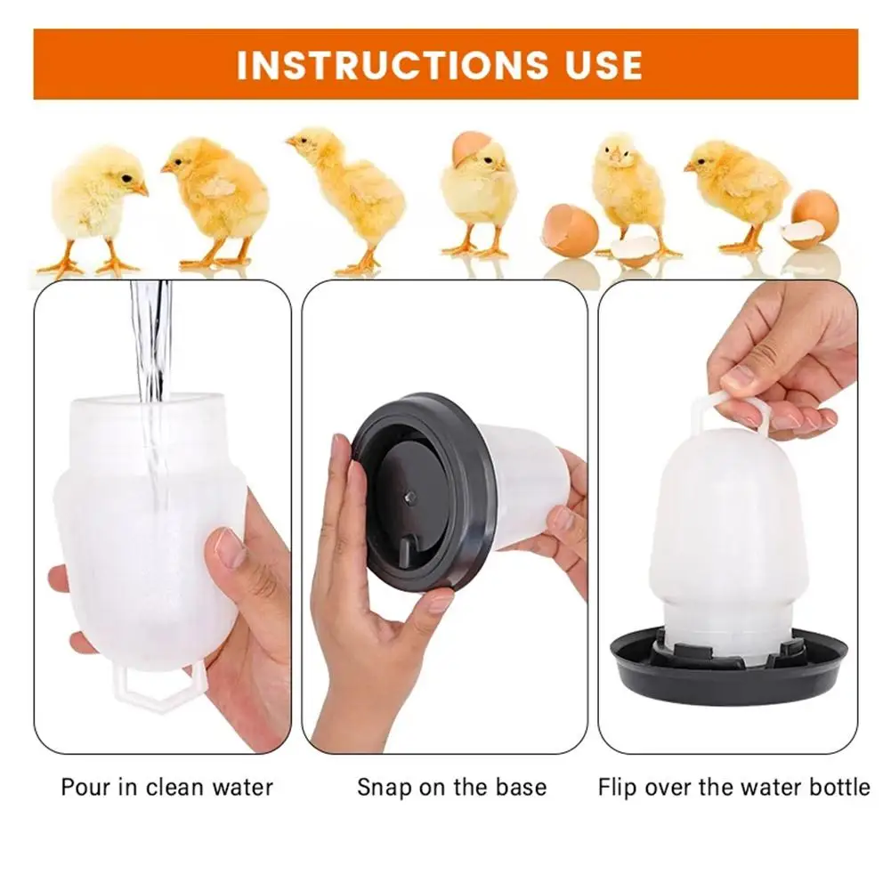 Parrot Drinking Bowl Water Feeder Home Poultry Water Drinking Cup For Birds 1/3/5PCS Chicken Water Pot Automatic Chick Drinker