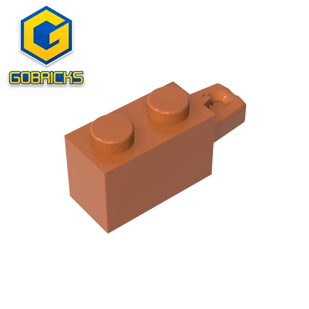 EKBricks EK-1093 Klocki Zawiasowe 1 x 2 Blokujące z 1 Palcem, Poziome Końcówka, kompatybilne z Lego 30541, Klocki Techniczne