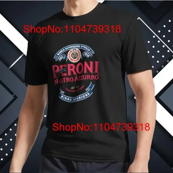 NEW Peroni Logo Funny USA Size T Shirt vintage Washed Slightly Unisex Casual Top For Everyday Wear Soft Stretched streetwear