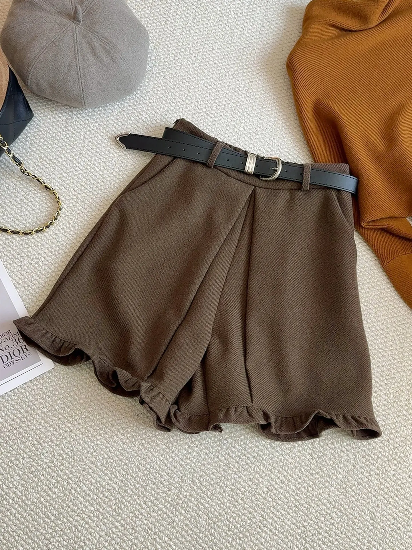 

Женские повседневные брюки больших размеров с высокой талией и широкими штанинами, весна 2026, новинка, прямые брюки с эффектом похудения, с цветочной кружевной отделкой