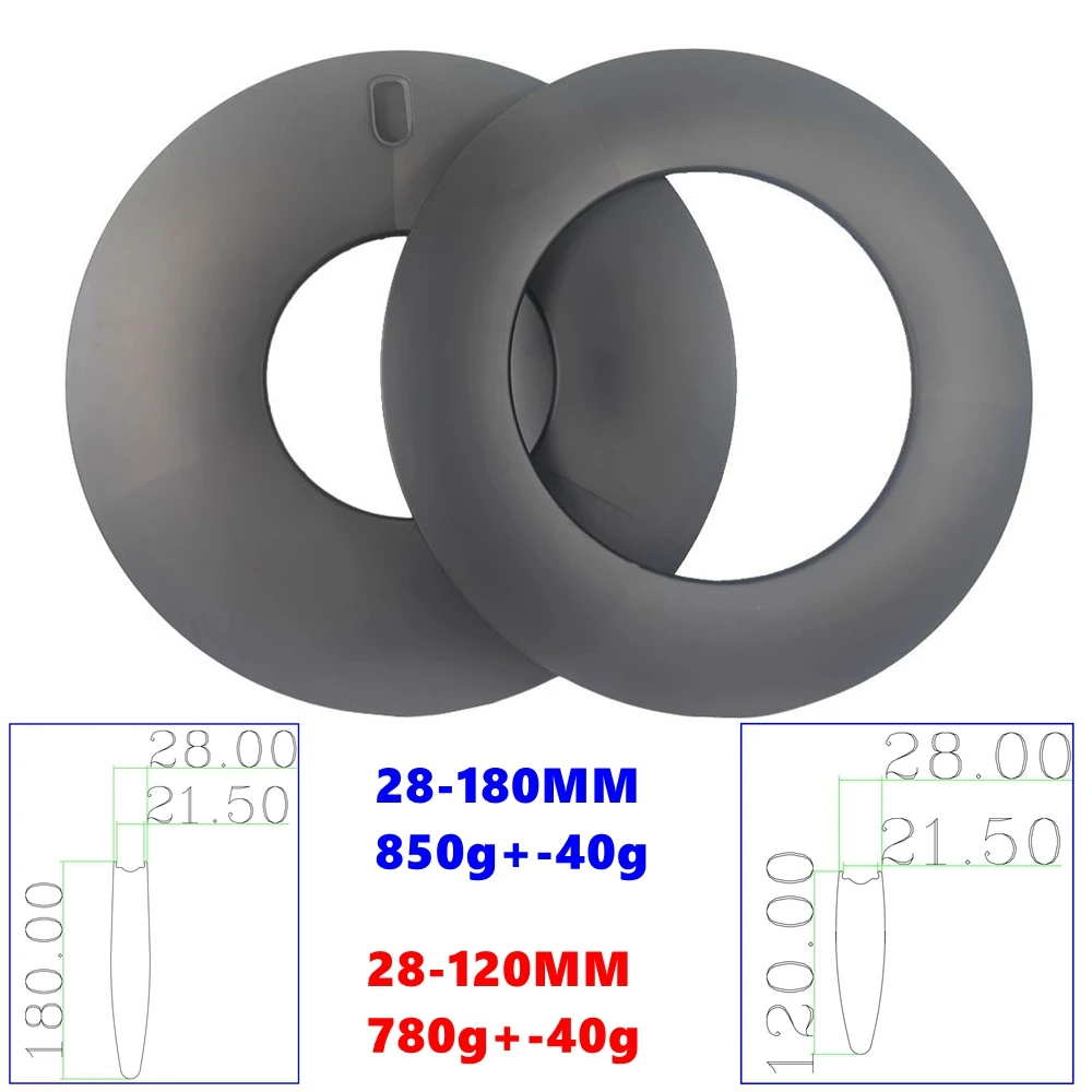 BIKEDOC Aero180MM Carbon Rim Road Disc 700C Gravel Rims Track Bicycle 120MM Depth Time Trialthlon Race Rim Tubeless Toray 800