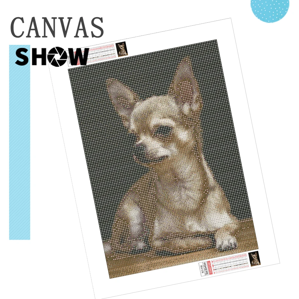 AZQSD Diamond Painting Kit Dog Animal Gift Picture Of Rhinestones 5d DIY Cross Stitch Round Drill Embroidery 30x40cm Home Decor