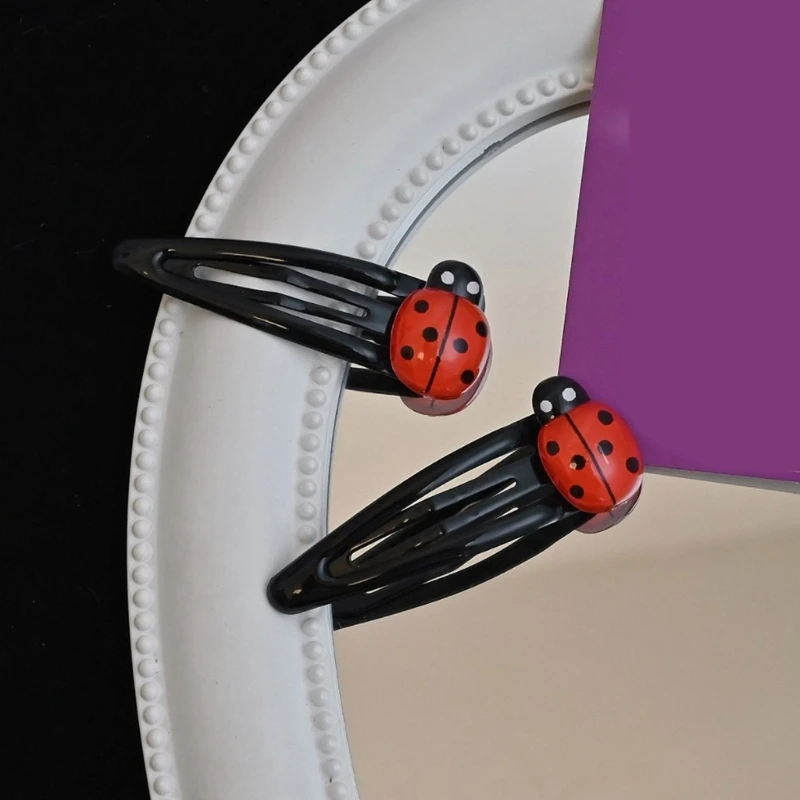 Ladybugs Hair Clip Animals Hair Clip Lovely Barrettes Decorative Hair Clip for Toddler Girls Women Halloween Cosplaying