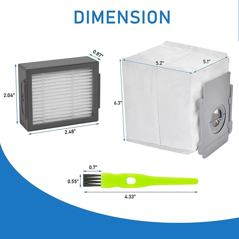 6個の真空バッグと4個のHEPAフィルター,Roomba i7 j7 j7 i3 i3 i4 i4 i6 i6 i & jシリーズと互換性があります