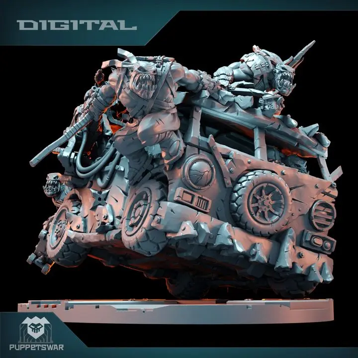 orc-ninja-battle-van-green-skin-figure-grimdark-figurines-robot-gun-hd-3d-printed-resin-model-action-proxy-wargame