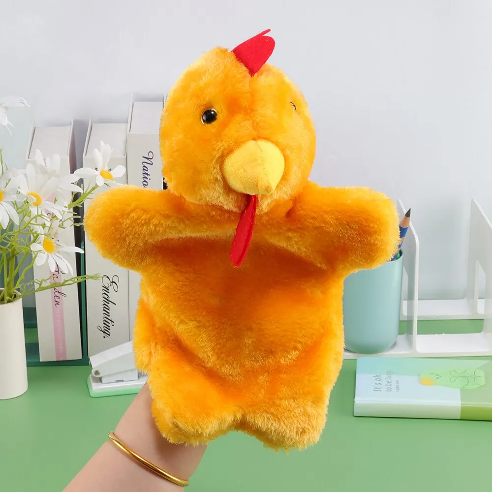 子供のためのインタラクティブな動物の形をしたぬいぐるみ,1ピース,かわいい鶏と鶏の形をしたペット,さまざまな色で利用可能