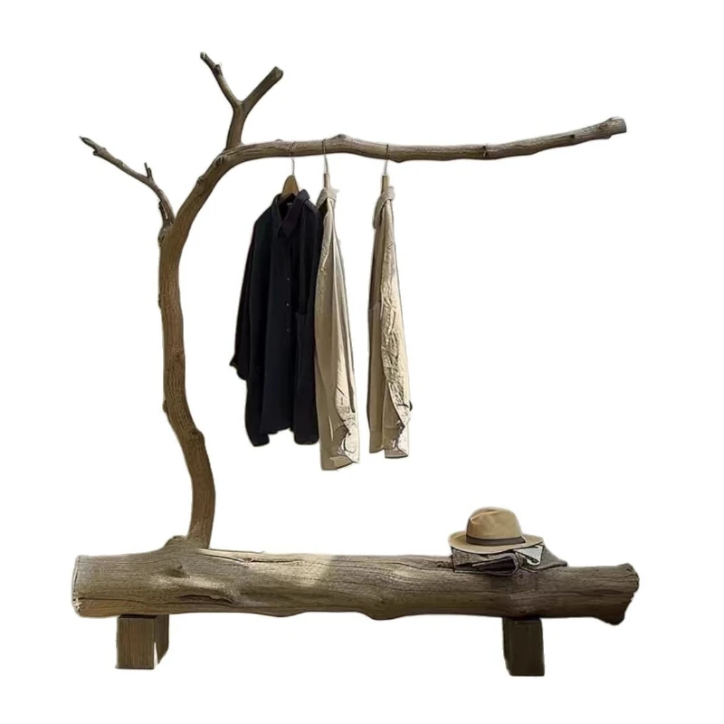 

Coat rack floor-to-ceiling simple practical bedroom floor-to-ceiling branches retro style