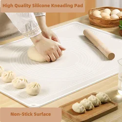 100/80/70/65/50cm Oversized High Quality Silicone Kneading Pad Non-Stick Surface Rolling Dough Mat Oven Liner Cooking Panel Tool