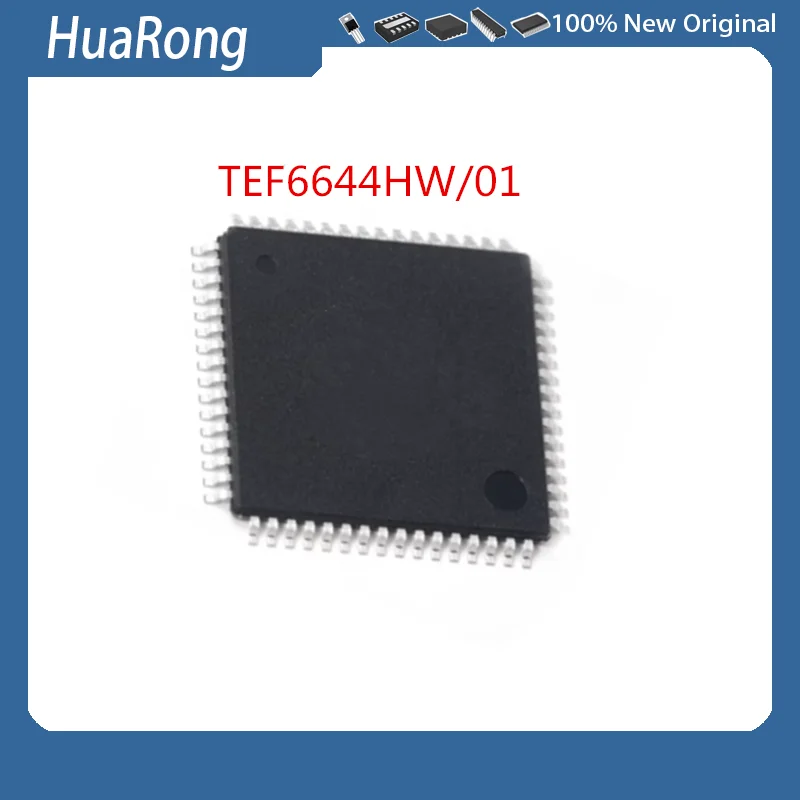 2PCS/LOT     TEF6644HW/01    QFP-64