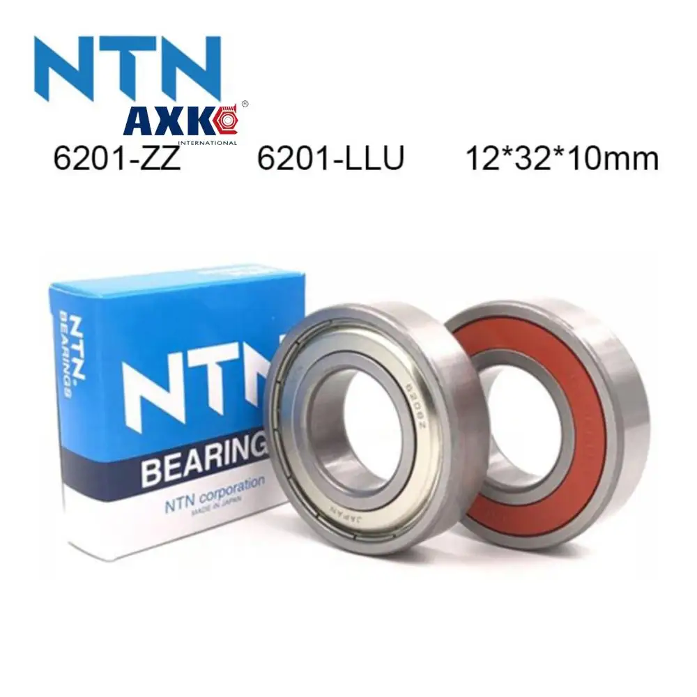 100% Original Japan NTN Bearing 5/10Pcs 6201-ZZ 6201-LLU ABEC-9 Ball Bearing 12x32x10mm High Speed Deep Groove 6201 Ball Bearing