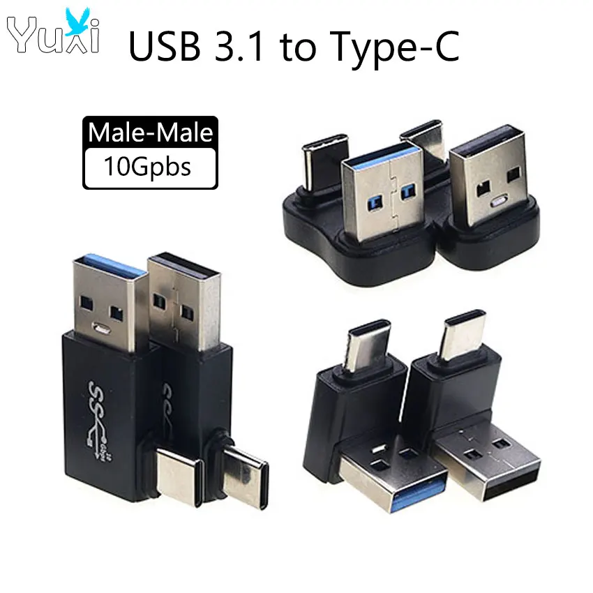 yuxi-type-c-штекер-usb-31-штекер-otg-адаптер-конвертер-usb-c-10-Гбит-с-передача-данных-разъем-для-быстрой-зарядки-для-ПК-ноутбука