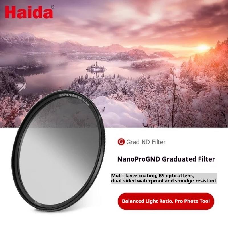 

Фильтр нейтральной плотности Haida NanoPro GND 0.9 с градуировкой, двусторонний, с многослойным покрытием, водонепроницаемый и маслостойкий