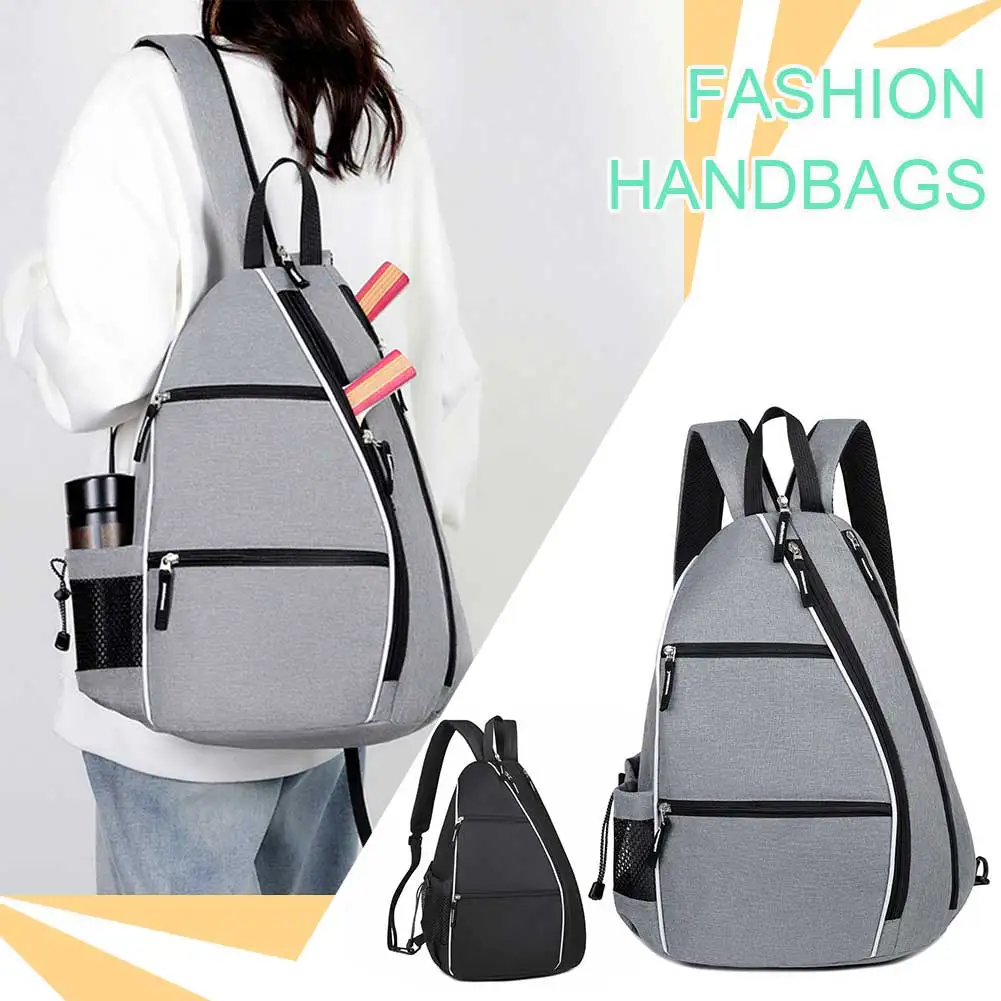 Pickleball Bag Racketball Sling Bag Adjustable Pickleball Paddle Backpack Multifunctional Large Capacity Outdoor Sports Bag