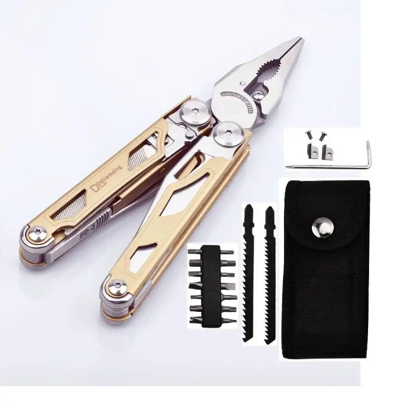 Daicamping DL30 Multitools Diy Multi Tool Multi-tool Folding Knife Scissor Cutter EDC Survival Gear Manual Multifunctional Plier