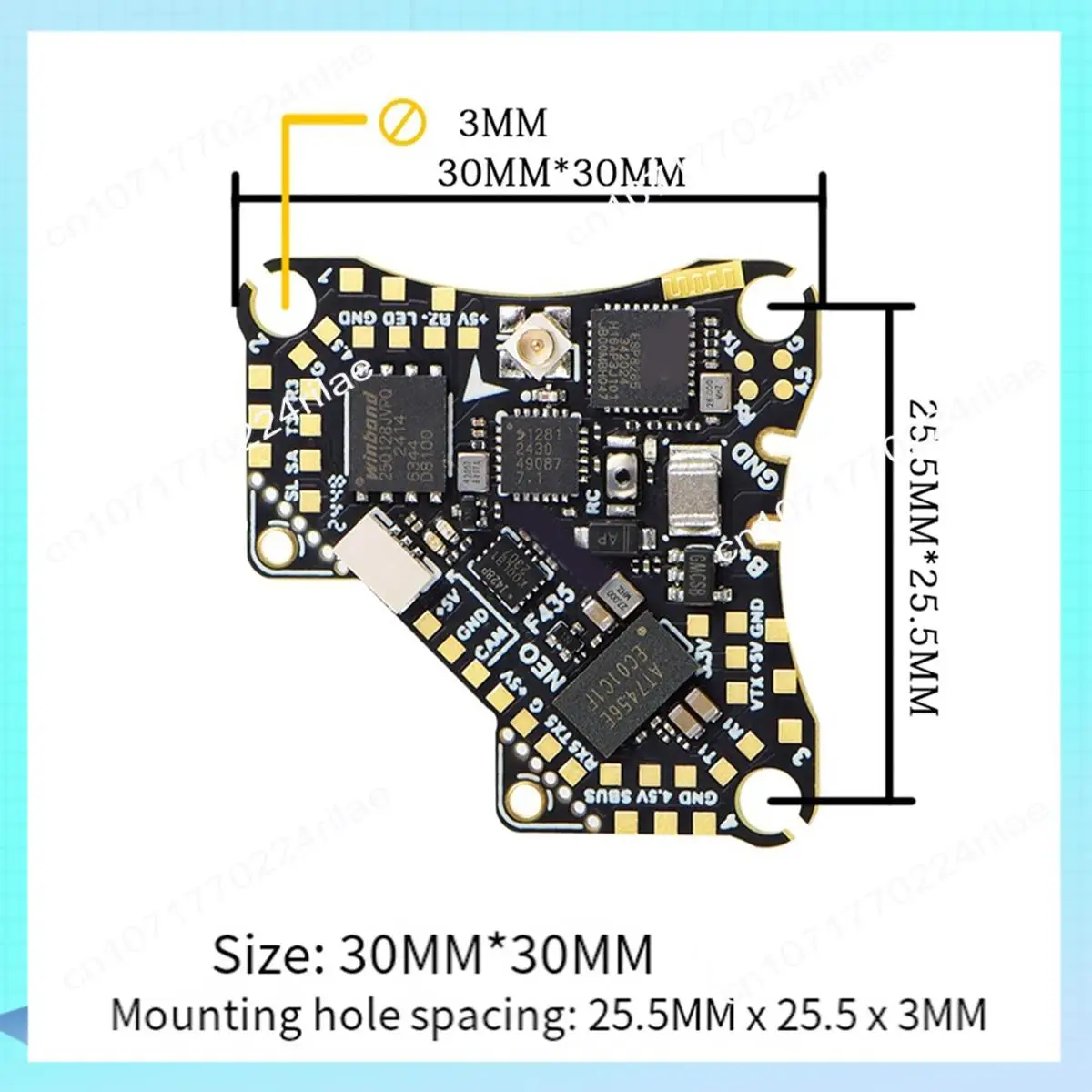 A17Z F435 NEO 1S AIO ICM42688P 16MB ICM42688P 16MB 5A 4-In-1 ESC Dshot300 TYPE-C สําหรับ RC FPV Drones