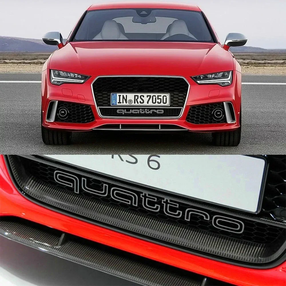 

Эмблема Audi Quattro 2025 3D ABS, эмблема передней решетки автомобиля для A3 A4 A5 A6 A6L A7 A8 Q3 Q5 Q7 S3 S4 S5 RS3 RS4 RS6, значок, аксессуары