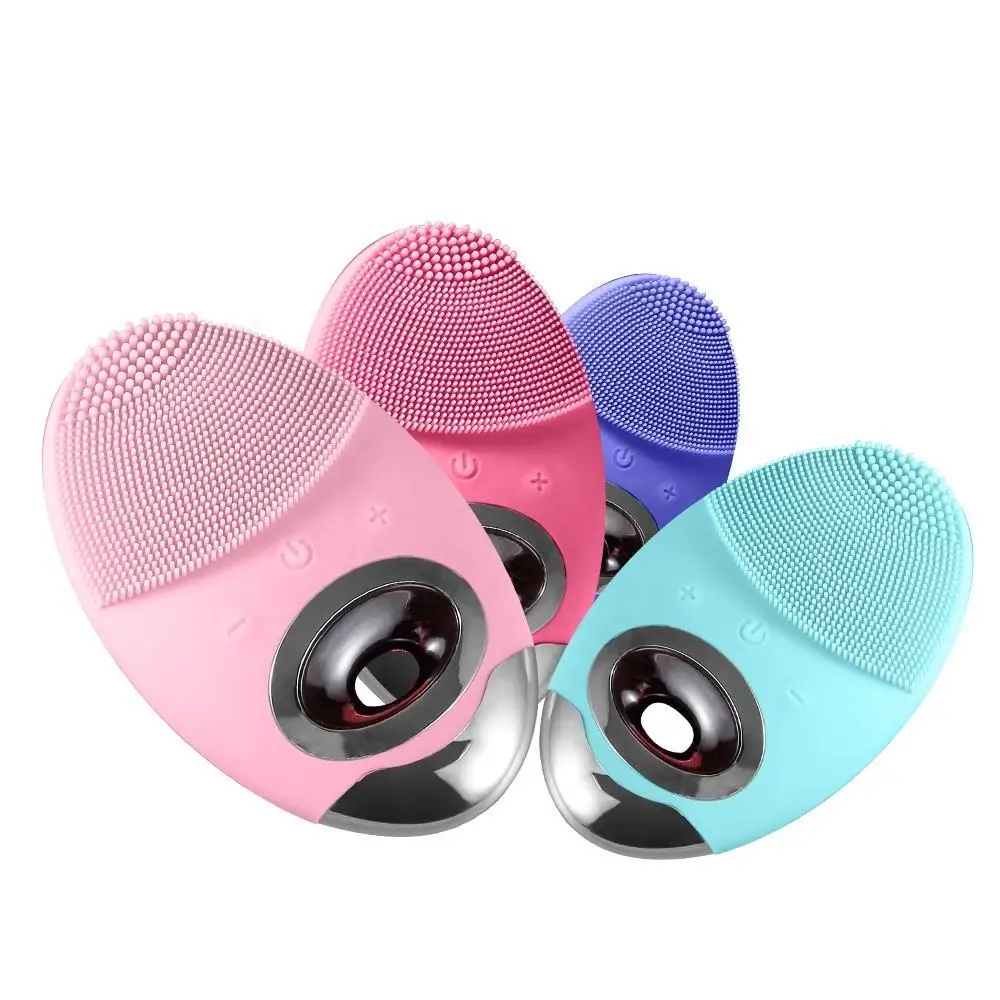 Face Cleanser Device Facial Cleansing Brush Mini Waterproof Electric Silicone Soft Deep Pore Facial Cleaning