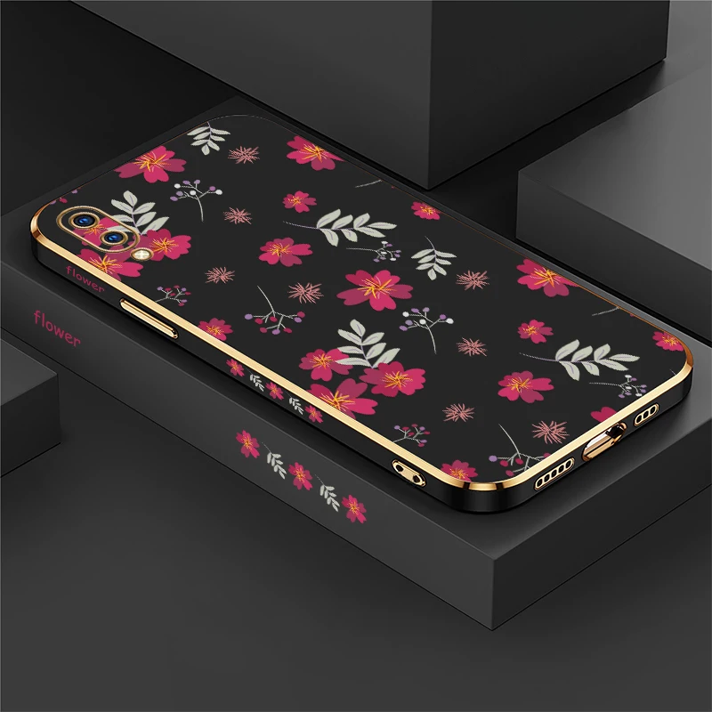 سيليكون لينة حافظة هاتف من البولي يوريثان ل Vivo Y30 Y33S Y33T Y35 Y36 Y22S Y27 Y28 Y50 Y51A Y30 Y30i Y31 2021 زهرة اللوحة غطاء #1