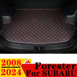 Car Trunk Mat For SUBARU Forester 2024 2023 2022 2021 2020 2019-2008 Flat Side Rear Cargo Protect Liner Cover Tail Boot Carpet