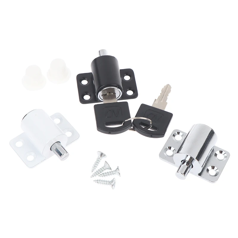 Hardware 2 Keys Sliding Door Window Locks Baby Child Safety Protection Door Security Lock Catches Push-pull Window Limiter