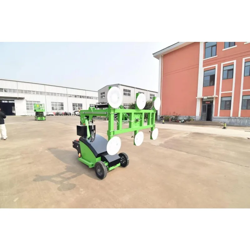 HSLLIFT Electric Pallet Truck 600KG Capacity with 6 Suction Cups 3.7 M Height for Car Marble Wooden Car Glass Suction Cup Car