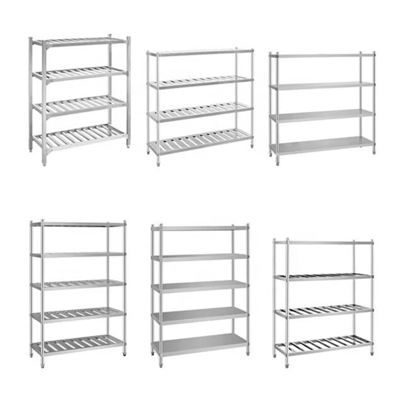 Commercial Hotel & Restaurant Storage Rack Stainless Steel Kitchen Shelf for Effective Organization