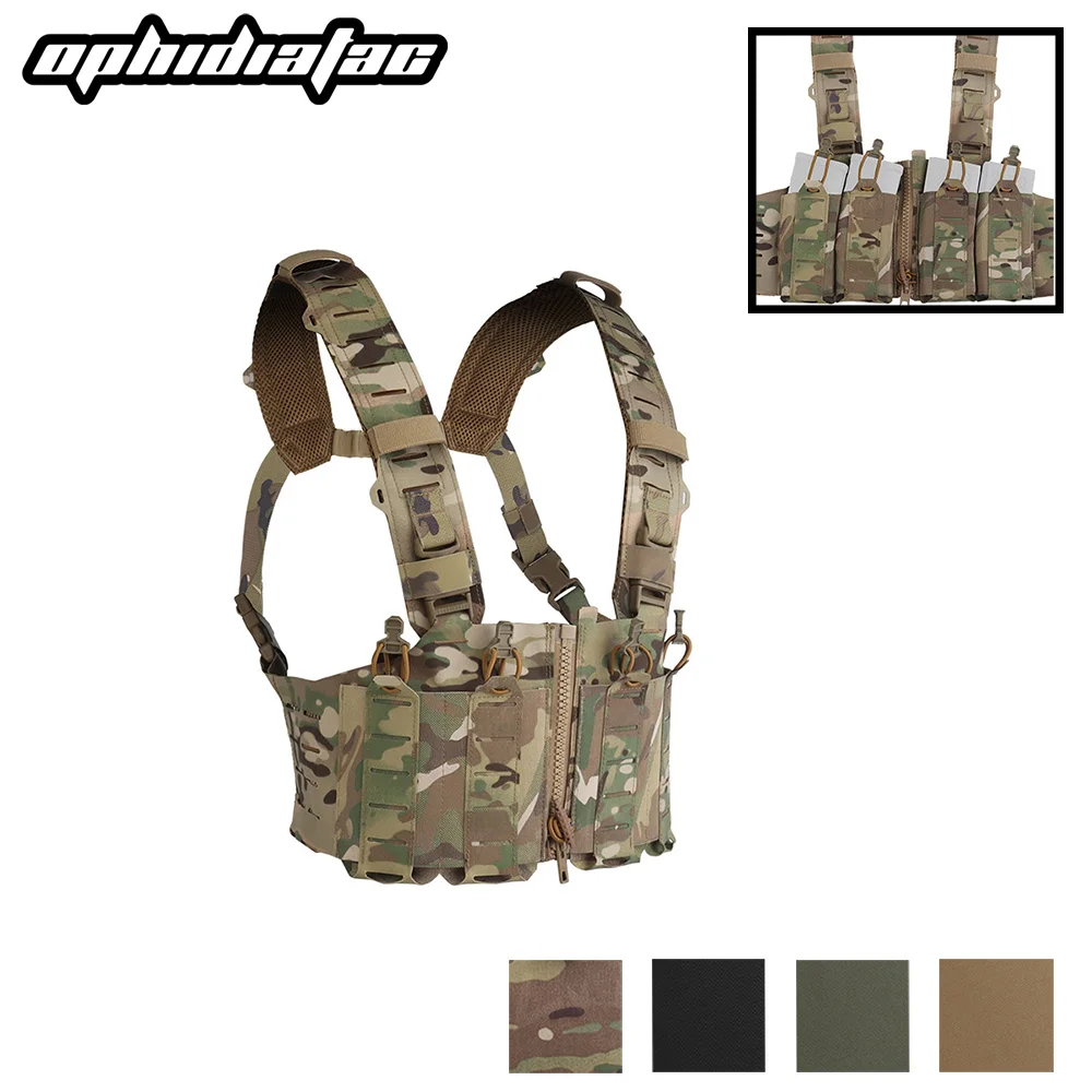 

OPHIDIAN Lightweight SF Hunting Chest Hanger Zipper Gear Magazine Holder Padded Shoulder Strap Fast Hunting