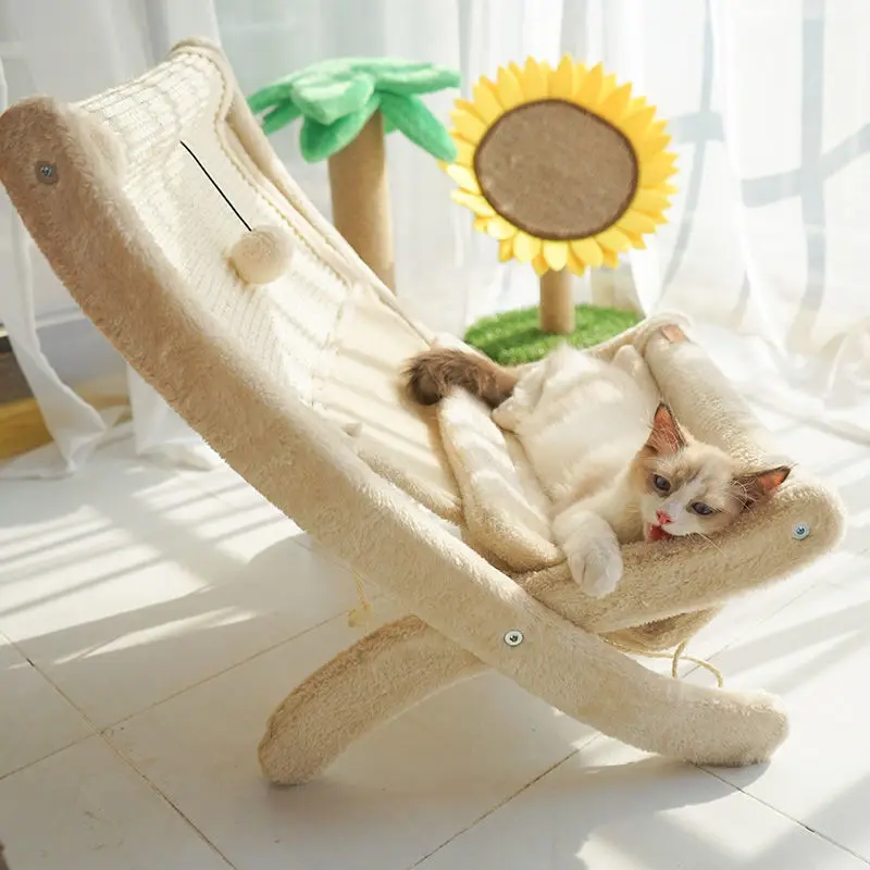 Cat Litter Cat Chair Sunbathing Four Seasons Universal Cat Climbing Frame Cat Bed Cat Reclining Chair Bed Sisal Material