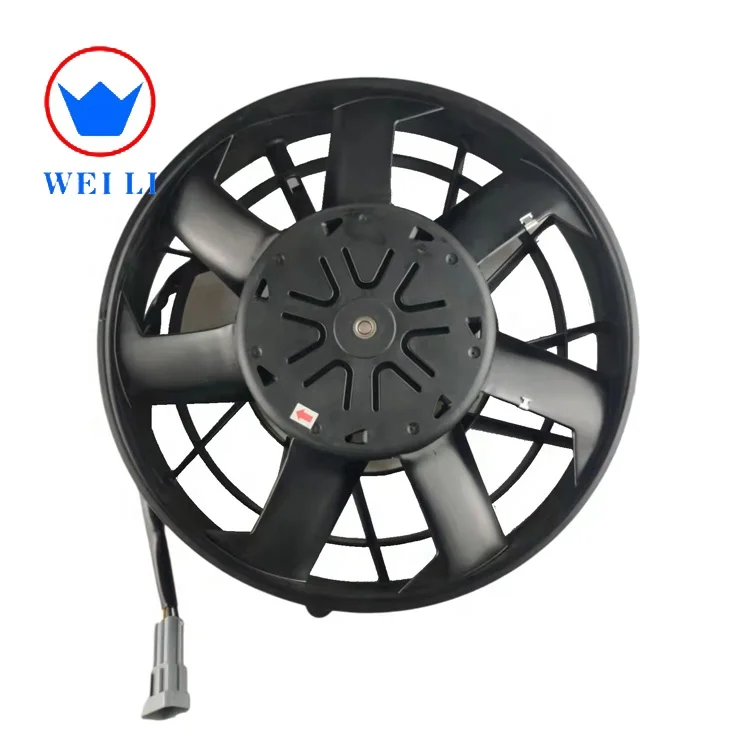2026 Factory Direct Sales Pure Electric Excavator Motor Cooling Axial Flow Fan WLNF343 Condenser Fan Bus AC System WSLNF-343-94A