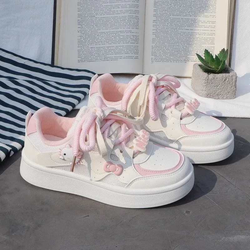 Hello Kitty Anime Kawaii Sanrio chaussures décontractées dessin animé mignon 2025 été maille respirant conseil chaussures étudiant baskets cadeaux