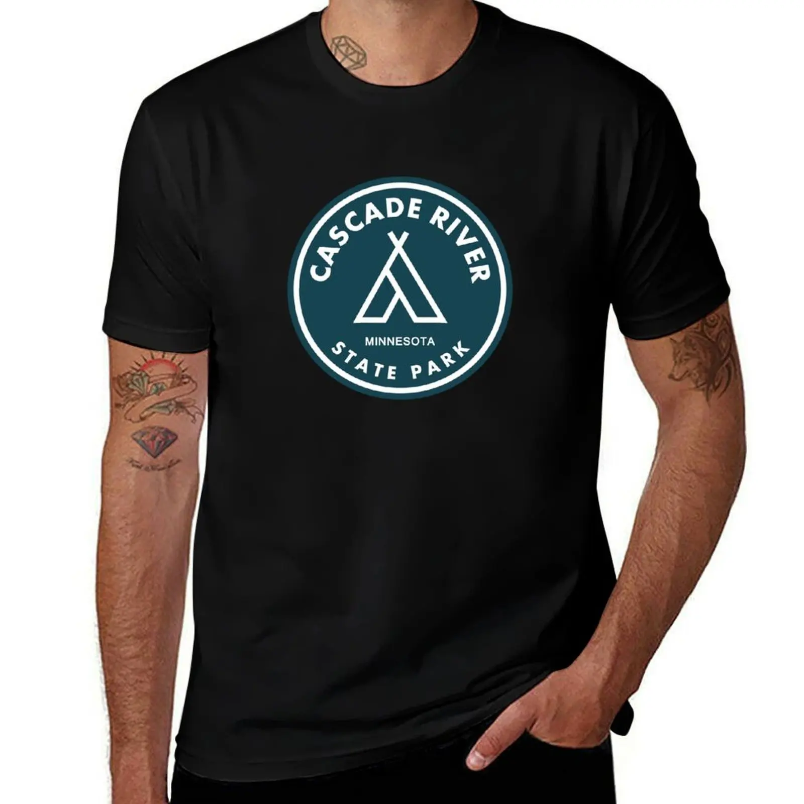 

Cascade River State Park Minnesota Tent T-Shirt kawaii clothes Short sleeve tee anime shirt oversizeds outfits for men