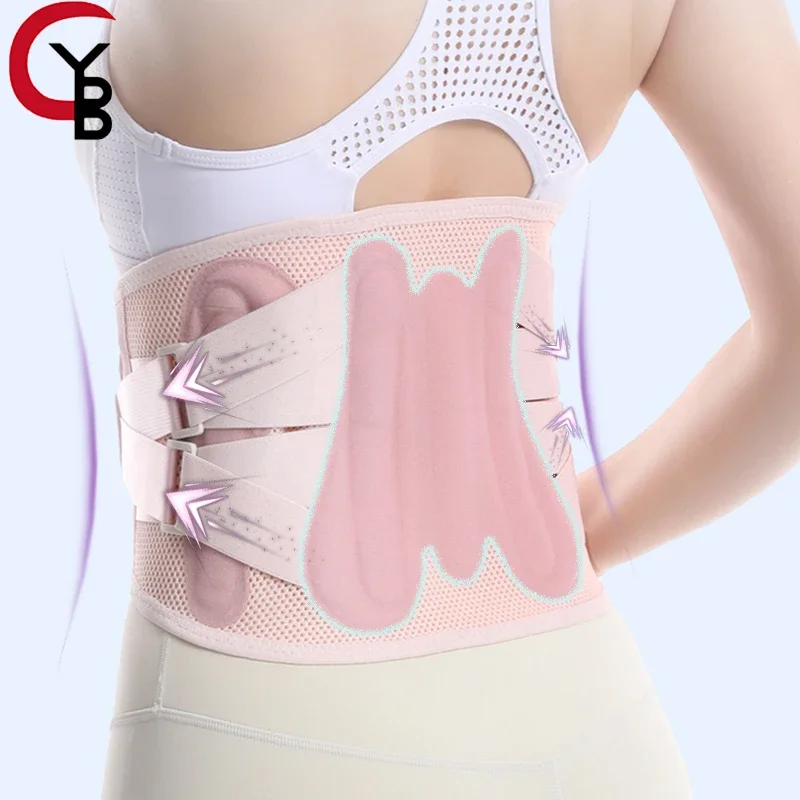 

Lumbar Support Back Brace/Belt with 3 Removable Pad for Waist Pain,Sciatica,Scoliosis,Herniated Disc Adjustable Straps for Women