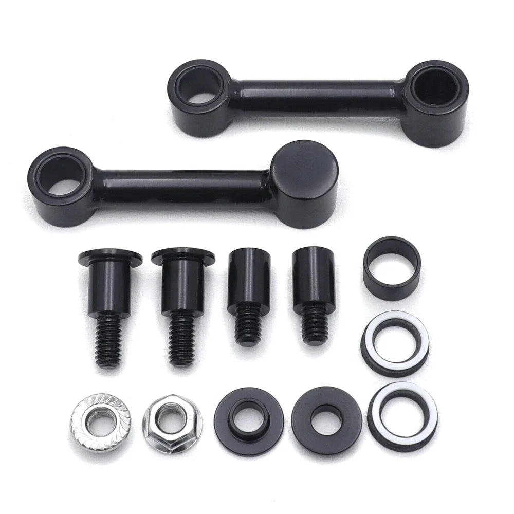 Black Front Fender Mount Bracket Kits For Harley Davidson 1993-2006 Softail Springer FXSTS with Fork's Original Style Component
