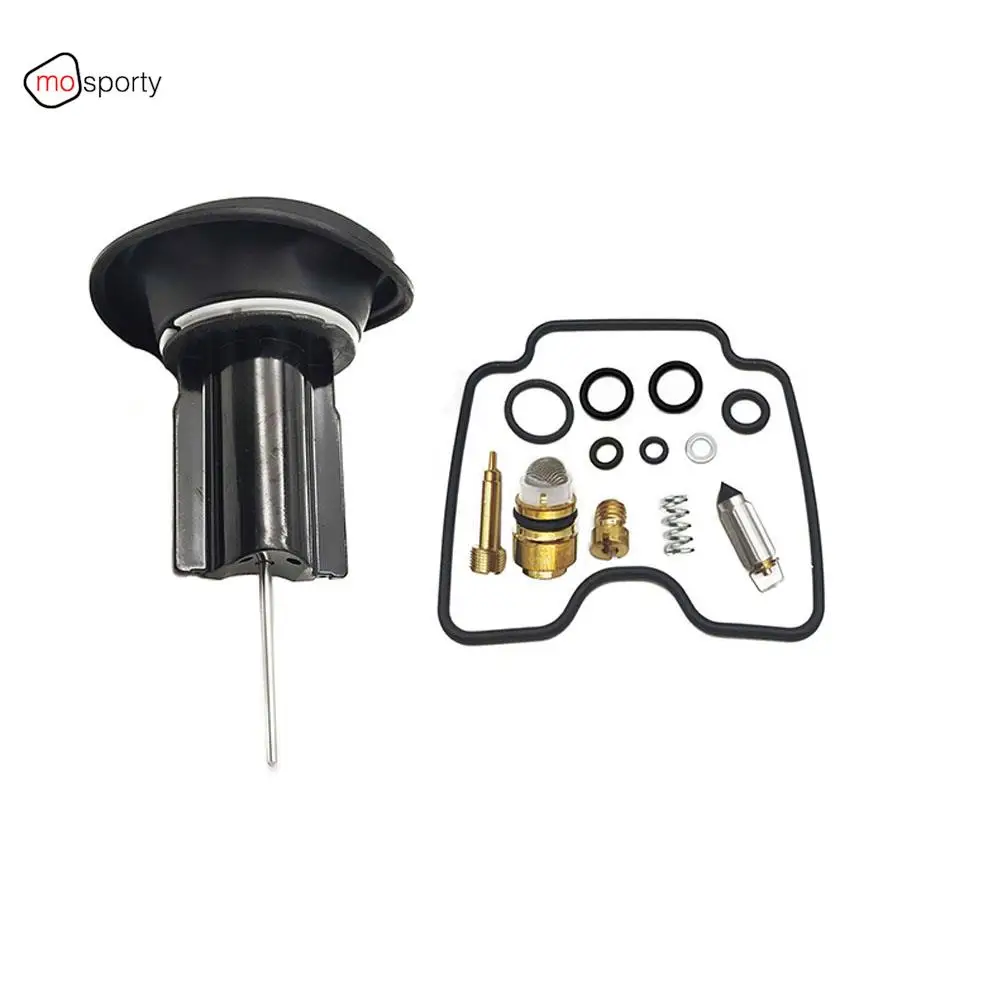 Carburetor Needle Valve Gasket Air Screw Repair Kit with Plunger Diaphragm for Yamaha XVS1100 Drag Star 1999-2007 XVS 1100