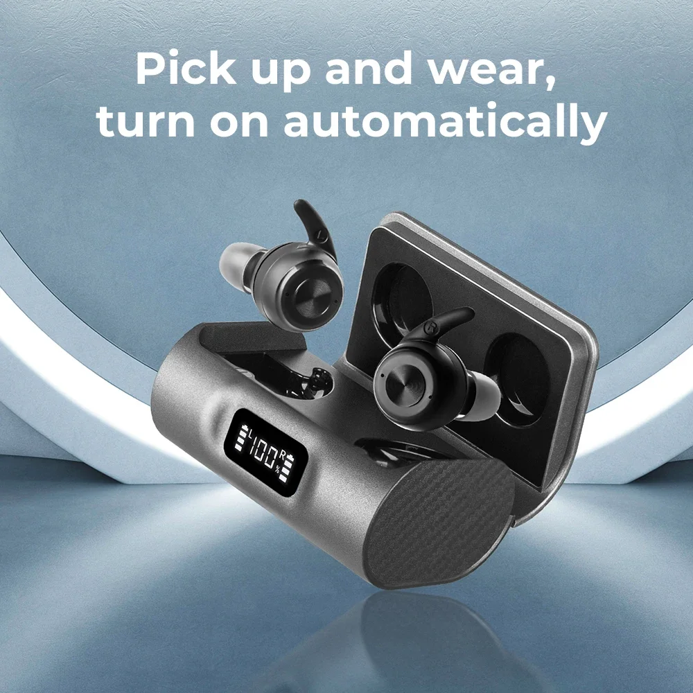 

Портативный, удобный, незаметный внутриушной перезаряжаемый слуховой аппарат для пожилых людей с цифровым чипом, шумоподавлением и Bluetooth