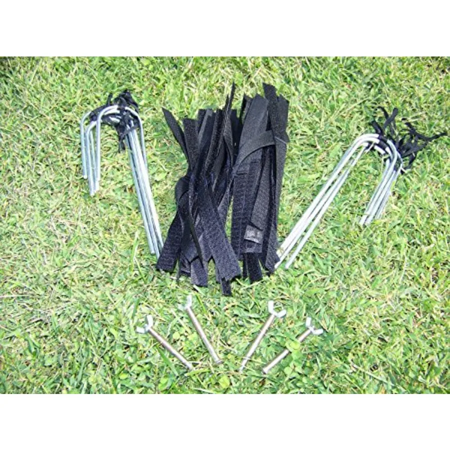 هدف كرة قدم فولاذي عالي التحمل مقاس 18.5 × 6.5 قدم مع شبكة لتنظيم لعب دوري الشباب والممارسة الاحترافية