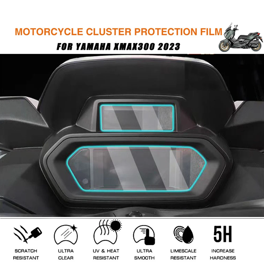 

For Yamaha XMAX300 XMAX 300 xmax300 2023 Motorcycle Accessories Instrument Dashboard Scratch Protection Film Screen Protector