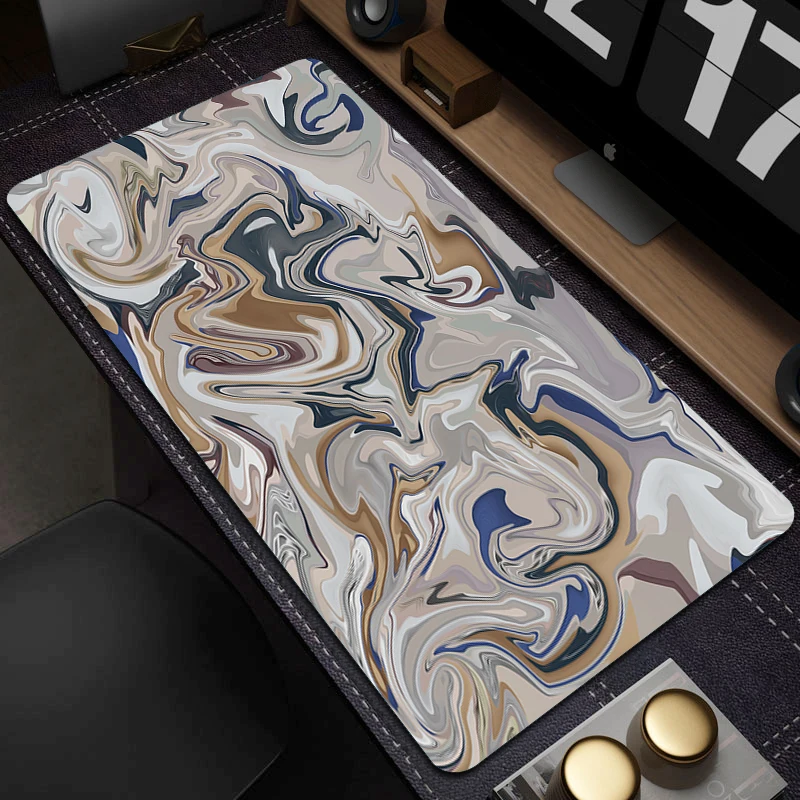 

Strata Liquid Mouse Pad Abstract Art Keyboard Mousepad Gamer Rubber Computer Accessories Large Gaming Mouse Mat Non-Slip Carpet