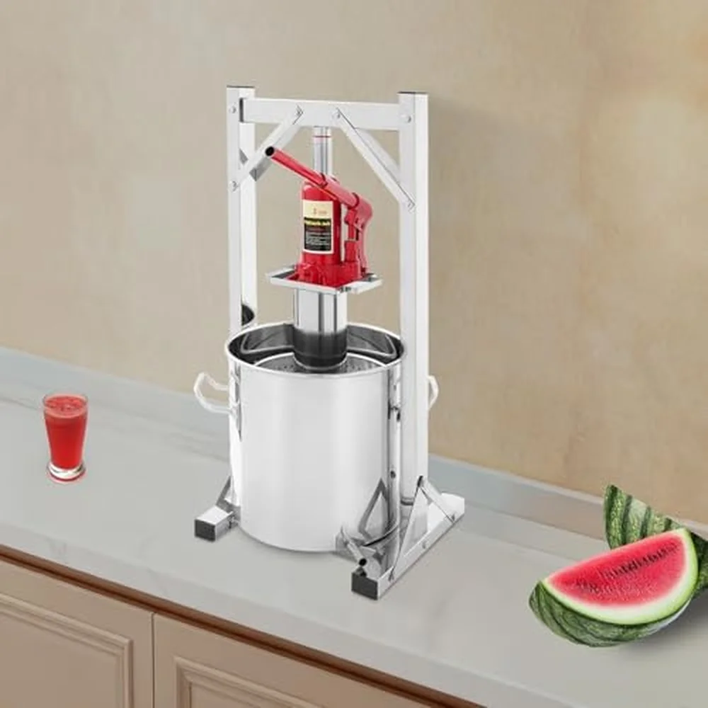 Hydraulic Wine Press Stainless Steel Fruit Press for Grapes/Berries/Apples