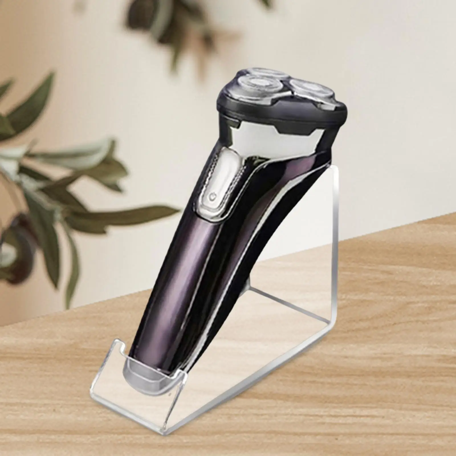 Shaver Holder Stand Clear Electric Shaver Stand for Travel Bathroom Counter