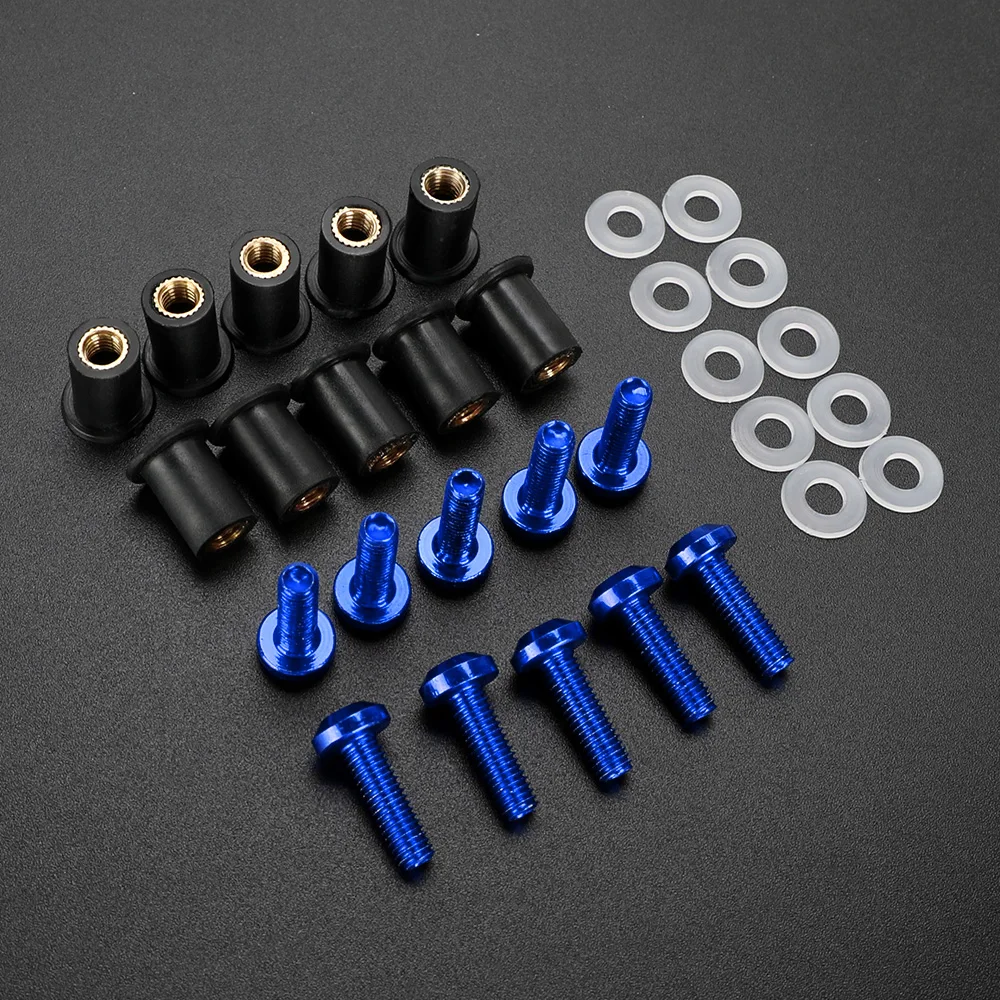 

10 PC 5MM Windshield Bolt Windscreen Mounting Screw Kit For YAMAHA TRACER 900 700 GT 900GT TRACER MT09 MT07 TRACER 7/ GT 9 / GT