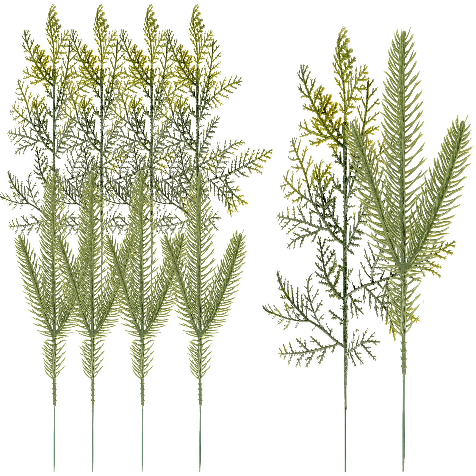 

10Pcs Faux Greenery Stems Beautiful Eyecatching Xmas Tree Decorations Home Holiday Christmas Picks Christmas Tree Picks