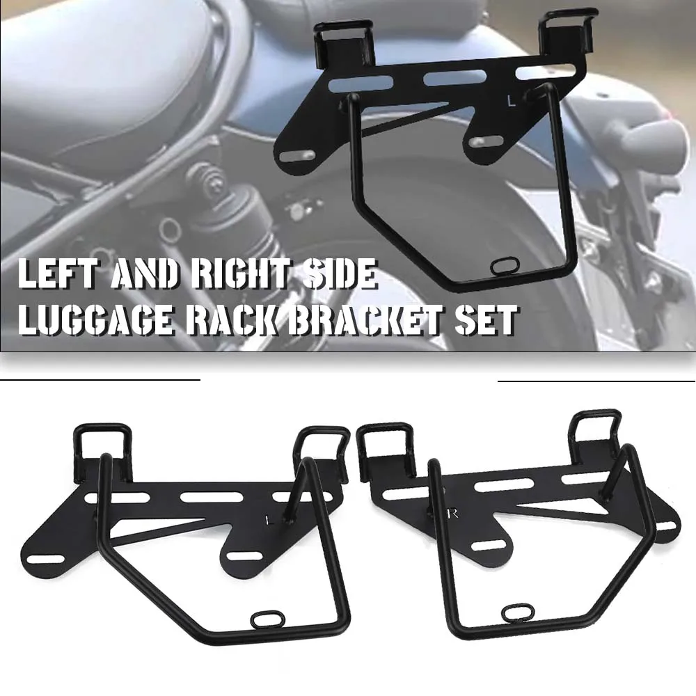 

For Honda Rebel 250/300/500/1100 Stainless Steel Motorcycle Accessories Left And Right Side Luggage Rack Bracket Set 2016-2024