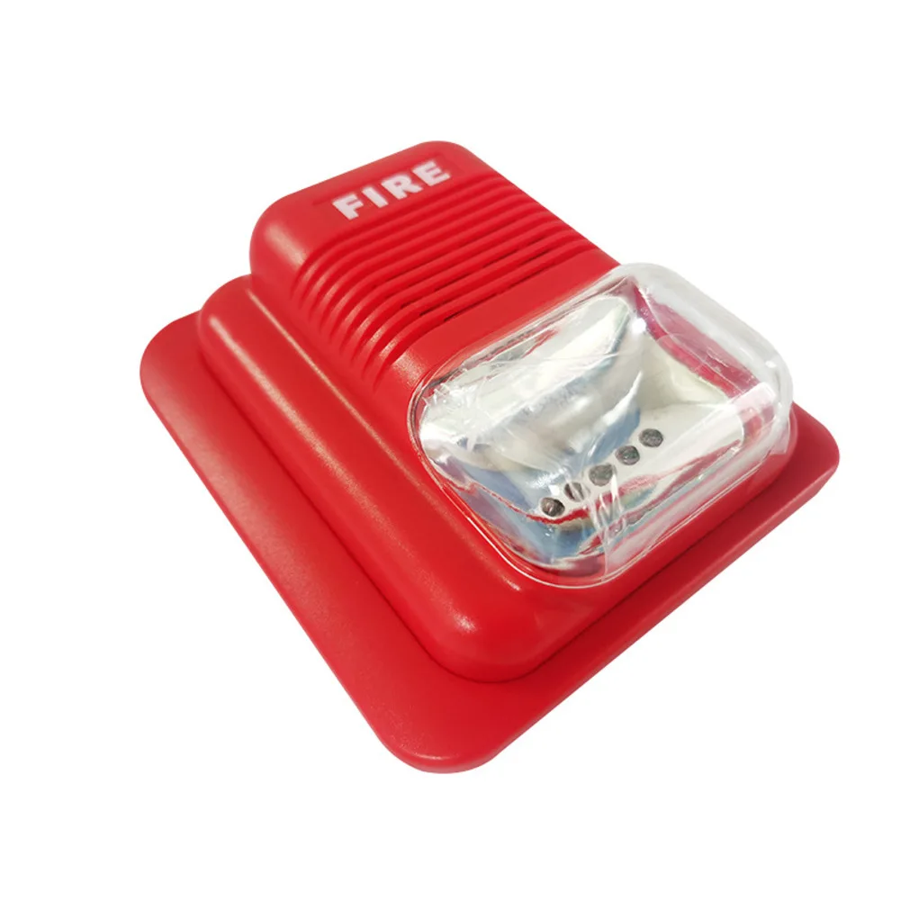 

DC9-24V Audible And Visual Alarm 3tones DC12V/DC24V Wired Audible And Visual Siren With LED Strobe Light And Speaker 105dB