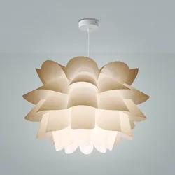 Lotus Chandelier Ceiling Pendant Lampshade DIY Puzzle Lights Modern Lamp Shade for North European Style Room